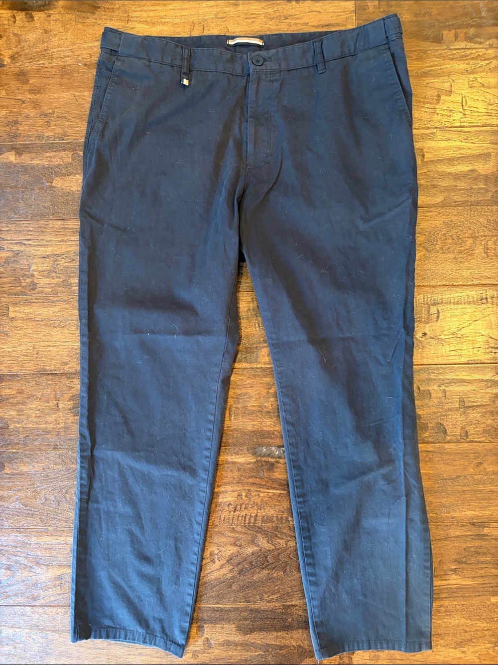 Hugo Boss Navy Chnos Straight Fit